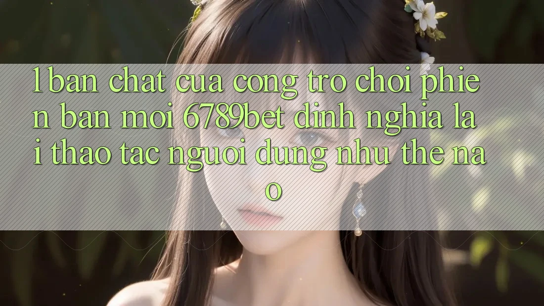 1. Bản Chất Của “Cổng Trò chơi Phiên bản mới”: 6789bet Định Nghĩa Lại Thao tác Người dùng Như Thế Nào?