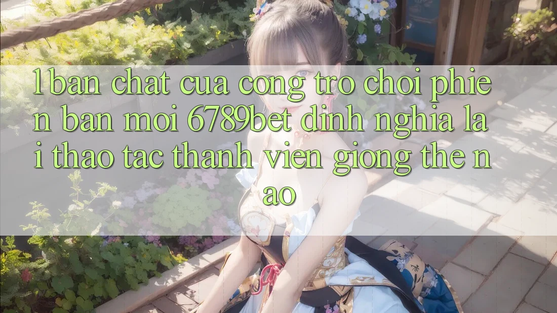 1. Bản Chất Của “Cổng Trò chơi Phiên bản mới”: 6789bet Định Nghĩa Lại Thao tác Thành viên Giống Thế Nào?