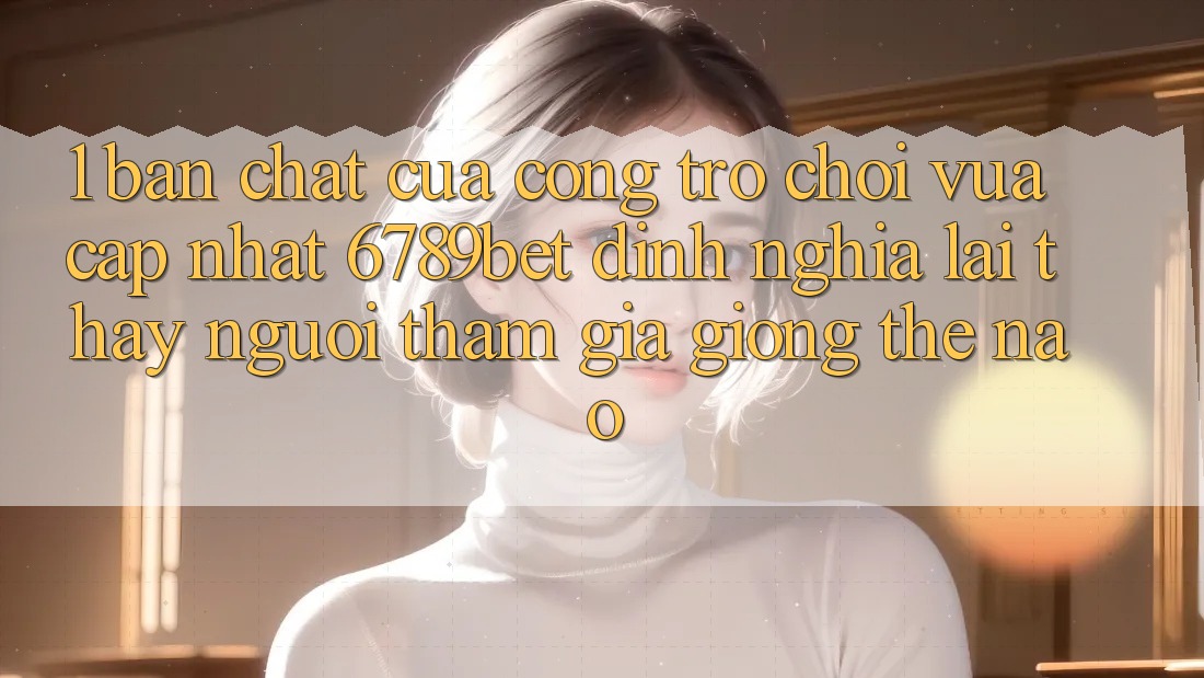 1. Bản Chất Của “Cổng Trò chơi Vừa cập nhật”: 6789bet Định Nghĩa Lại Thấy Người tham gia Giống Thế Nào?