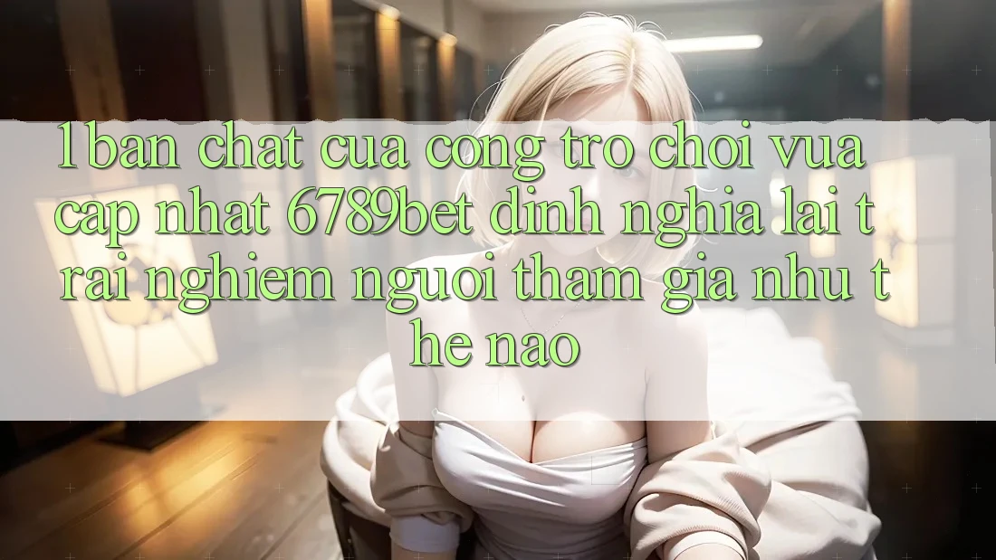 1. Bản Chất Của “Cổng Trò chơi Vừa cập nhật”: 6789bet Định Nghĩa Lại Trải Nghiệm Người tham gia Như Thế Nào?