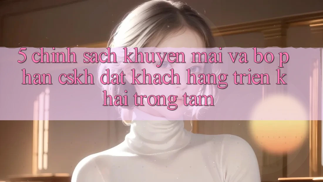5. Chính Sách Khuyến Mãi Và Bộ phận CSKH: Đặt Khách hàng Triển khai Trọng Tâm