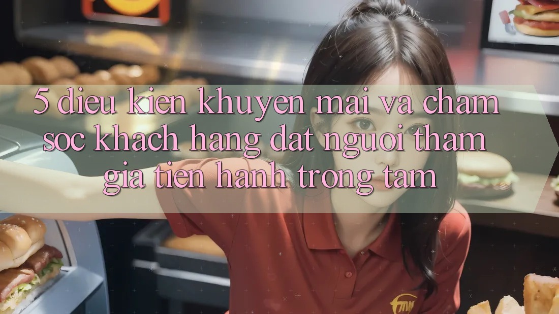 5. Điều kiện Khuyến Mãi Và Chăm Sóc Khách Hàng: Đặt Người tham gia Tiến hành Trọng Tâm