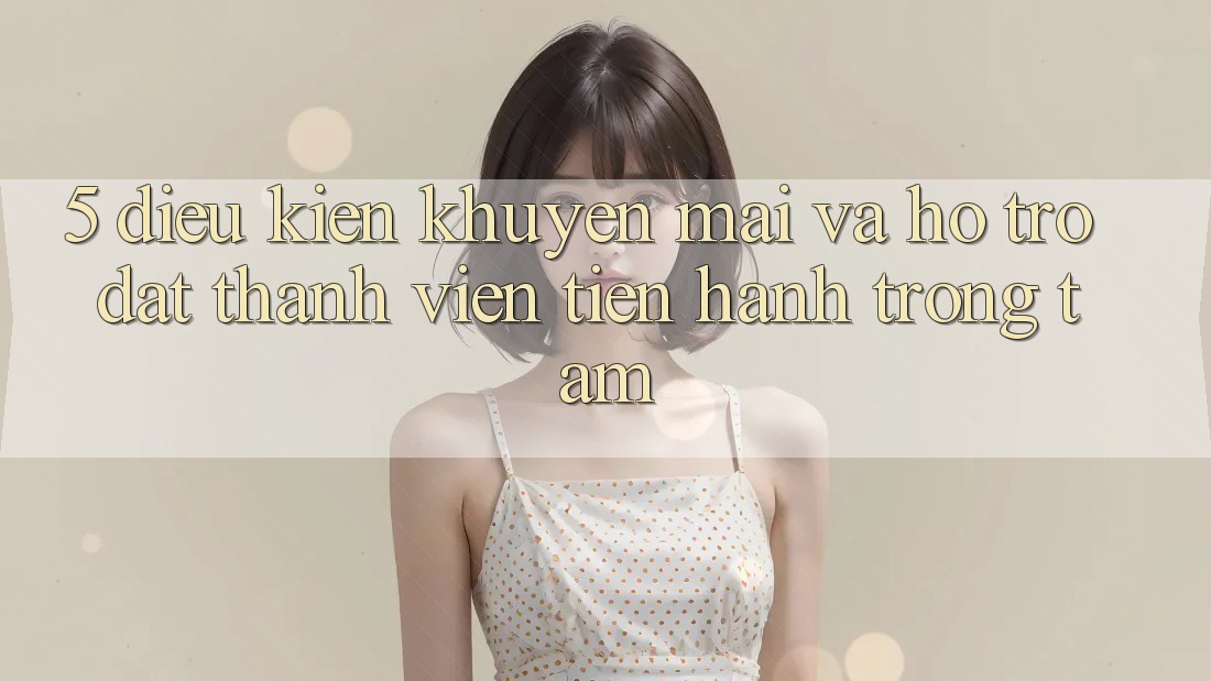 5. Điều kiện Khuyến Mãi Và Hỗ trợ: Đặt Thành viên Tiến hành Trọng Tâm