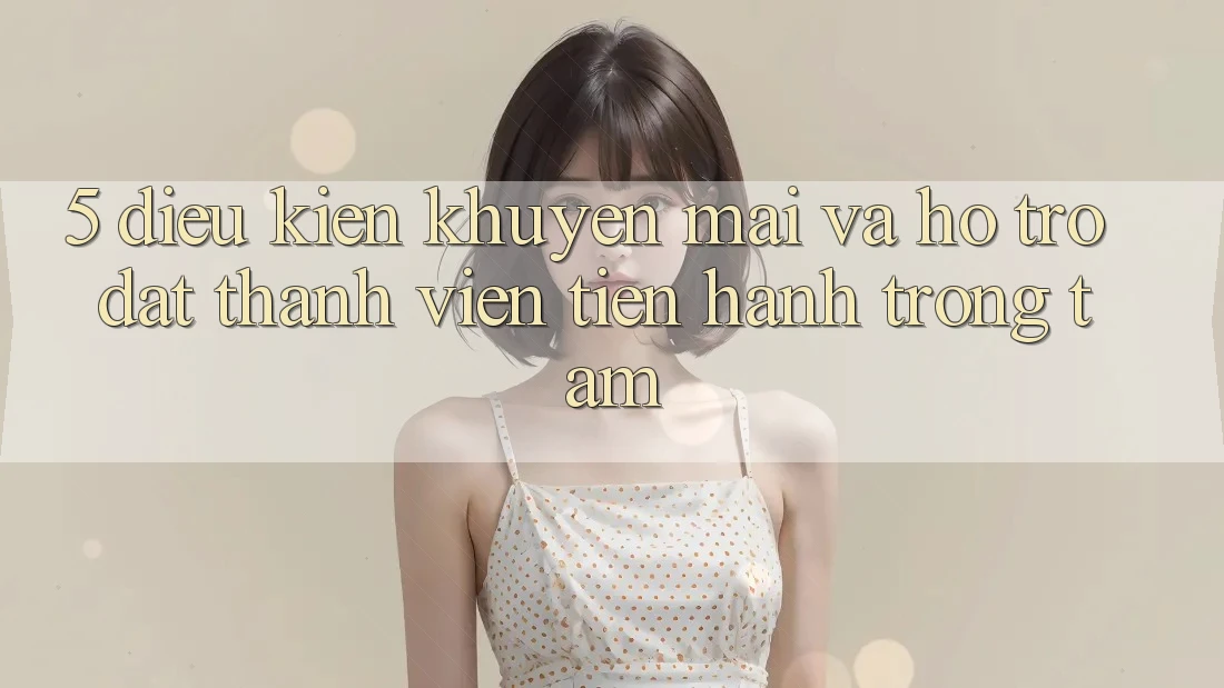 5. Điều kiện Khuyến Mãi Và Hỗ trợ: Đặt Thành viên Tiến hành Trọng Tâm