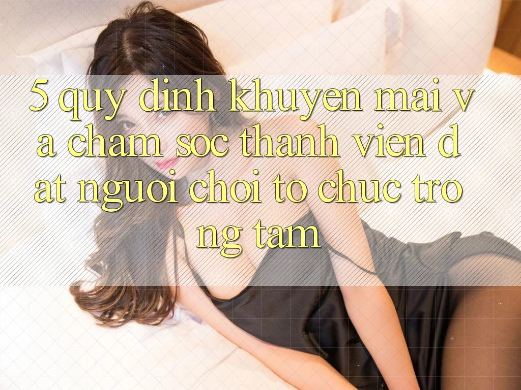 5. Quy định Khuyến Mãi Và Chăm Sóc Thành viên: Đặt Người Chơi Tổ chức Trọng Tâm