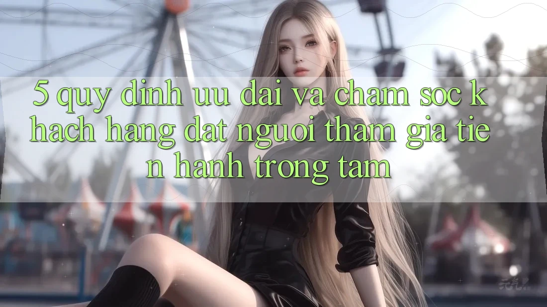 5. Quy định Ưu đãi Và Chăm Sóc Khách Hàng: Đặt Người tham gia Tiến hành Trọng Tâm