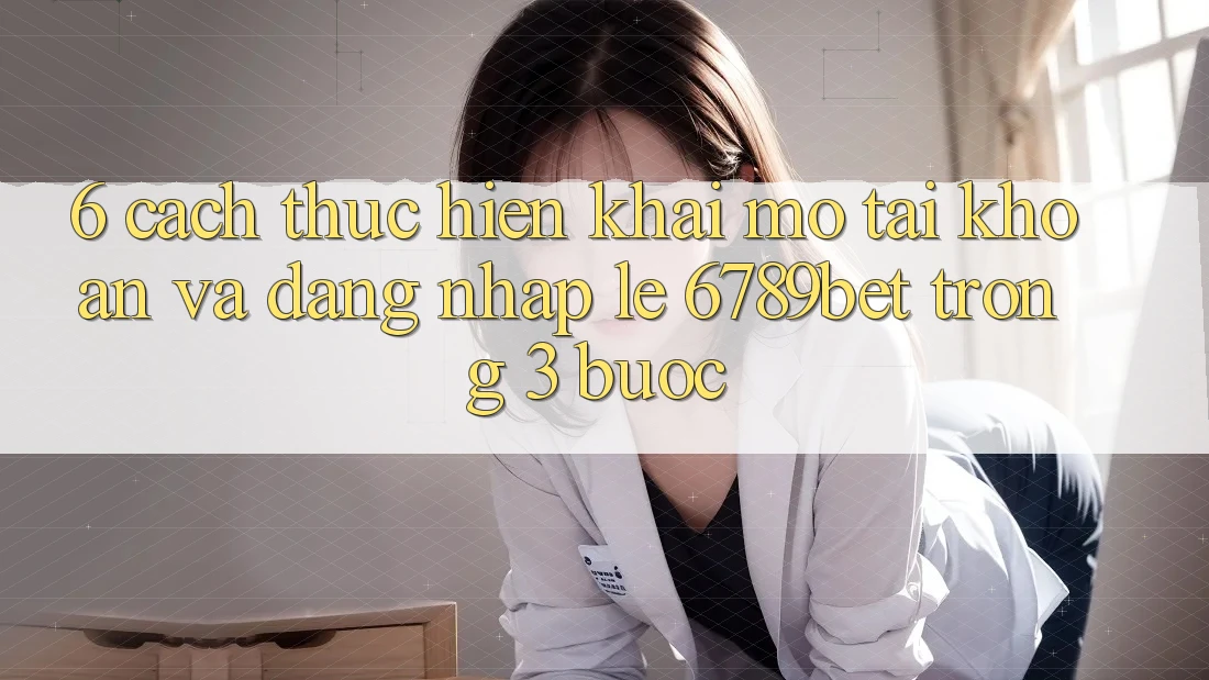 6. Cách thực hiện Khai mở tài khoản và Đăng Nhập Lẹ 6789bet Trong 3 Bước