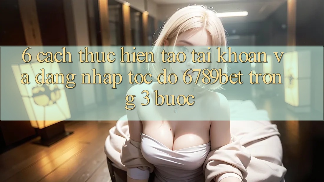 6. Cách thực hiện Tạo tài khoản và Đăng Nhập Tốc độ 6789bet Trong 3 Bước