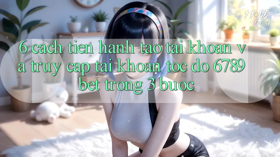 6. Cách tiến hành Tạo tài khoản và Truy cập tài khoản Tốc độ 6789bet Trong 3 Bước