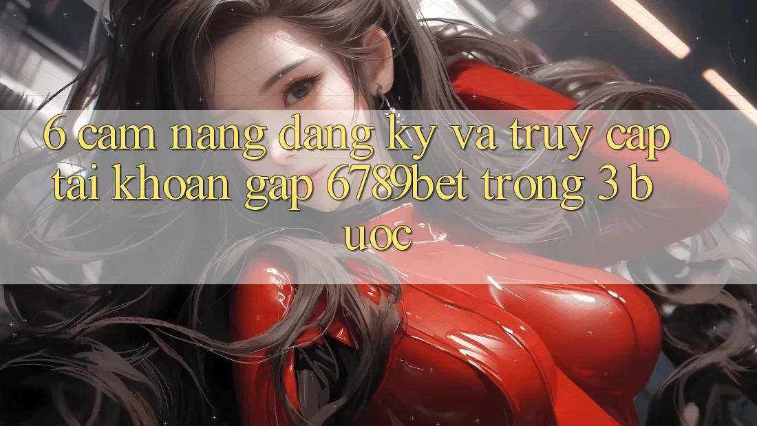 6. Cẩm nang Đăng Ký và Truy cập tài khoản Gấp 6789bet Trong 3 Bước