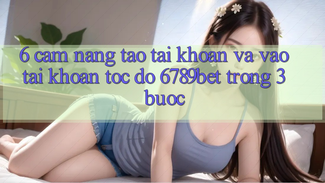 6. Cẩm nang Tạo tài khoản và Vào tài khoản Tốc độ 6789bet Trong 3 Bước