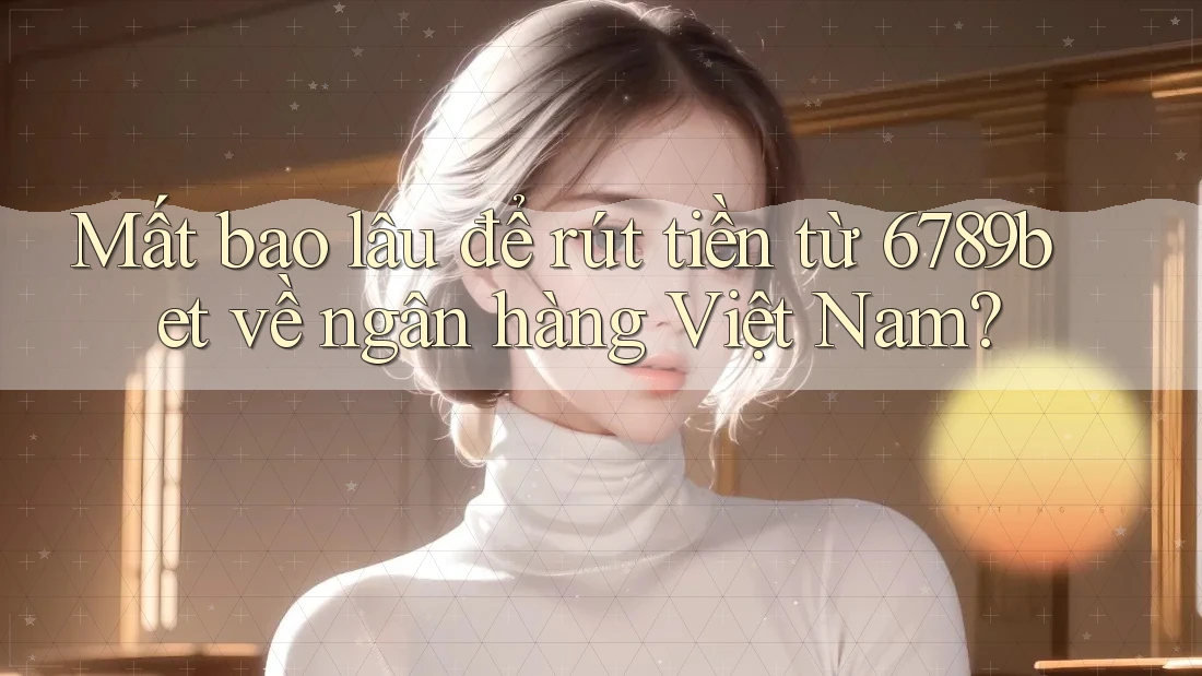 Mất bao lâu để rút tiền từ 6789bet về ngân hàng Việt Nam?