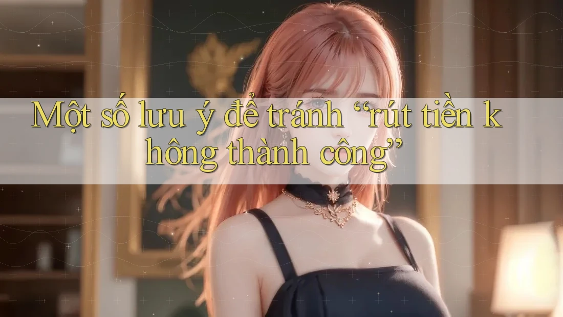 Một số lưu ý để tránh “rút tiền không thành công”
