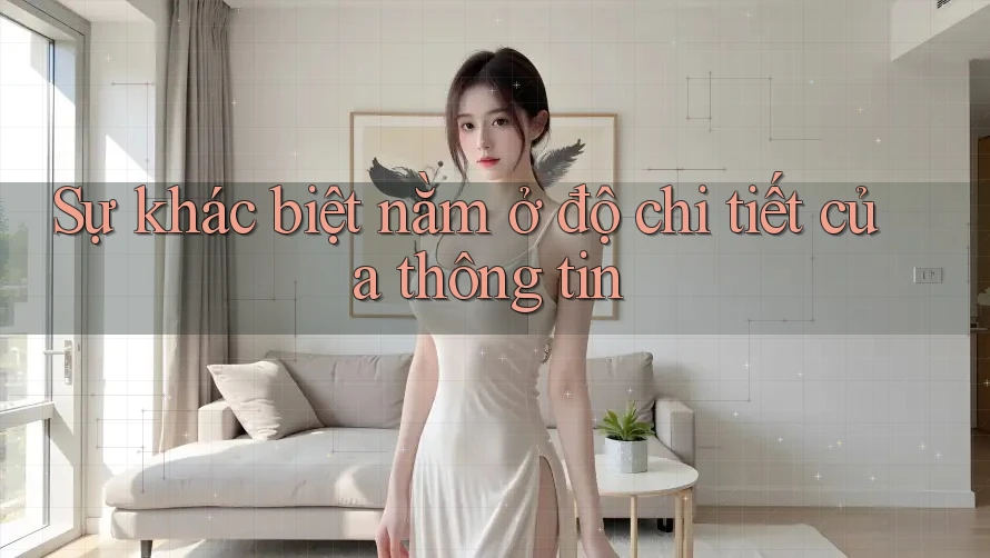 Sự khác biệt nằm ở độ chi tiết của thông tin