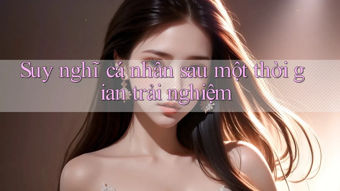 Suy nghĩ cá nhân sau một thời gian trải nghiệm