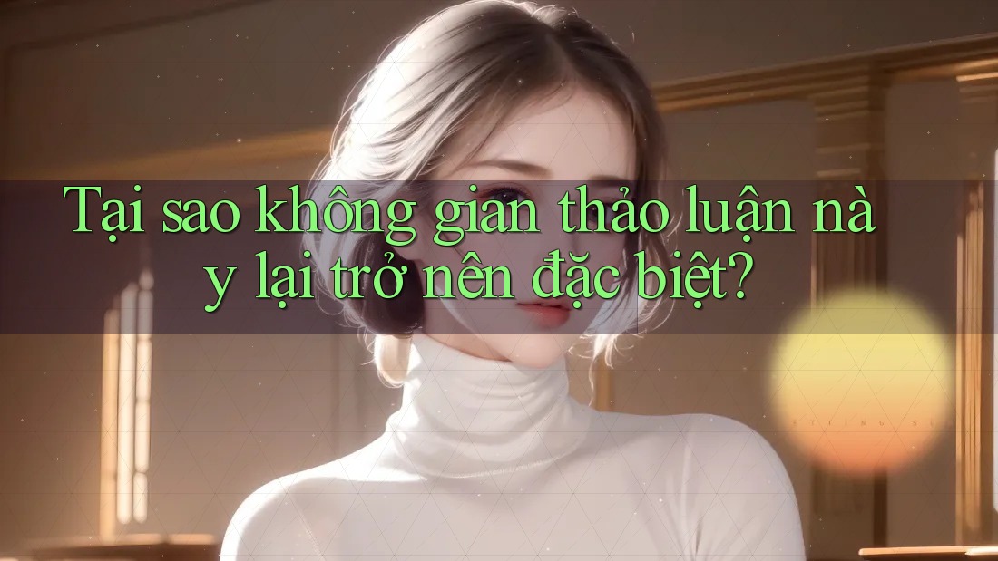 Tại sao không gian thảo luận này lại trở nên đặc biệt?
