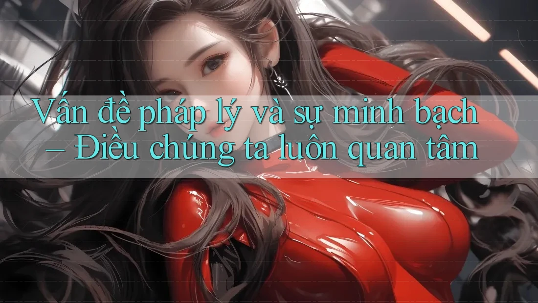 Vấn đề pháp lý và sự minh bạch – Điều chúng ta luôn quan tâm