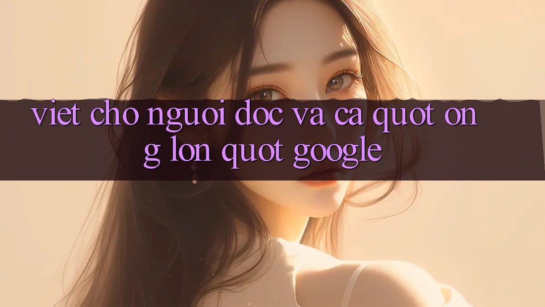 Viết cho người đọc, và cả " ông lớn" Google